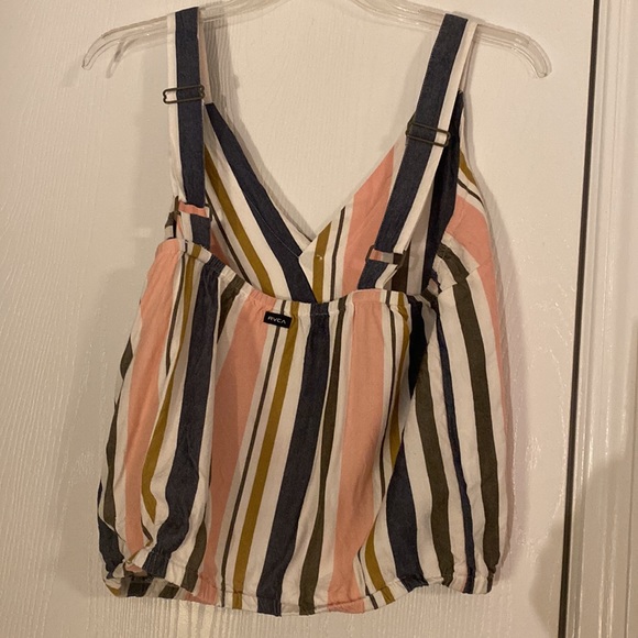 RVCA crop striped top size Medium - Picture 3 of 5